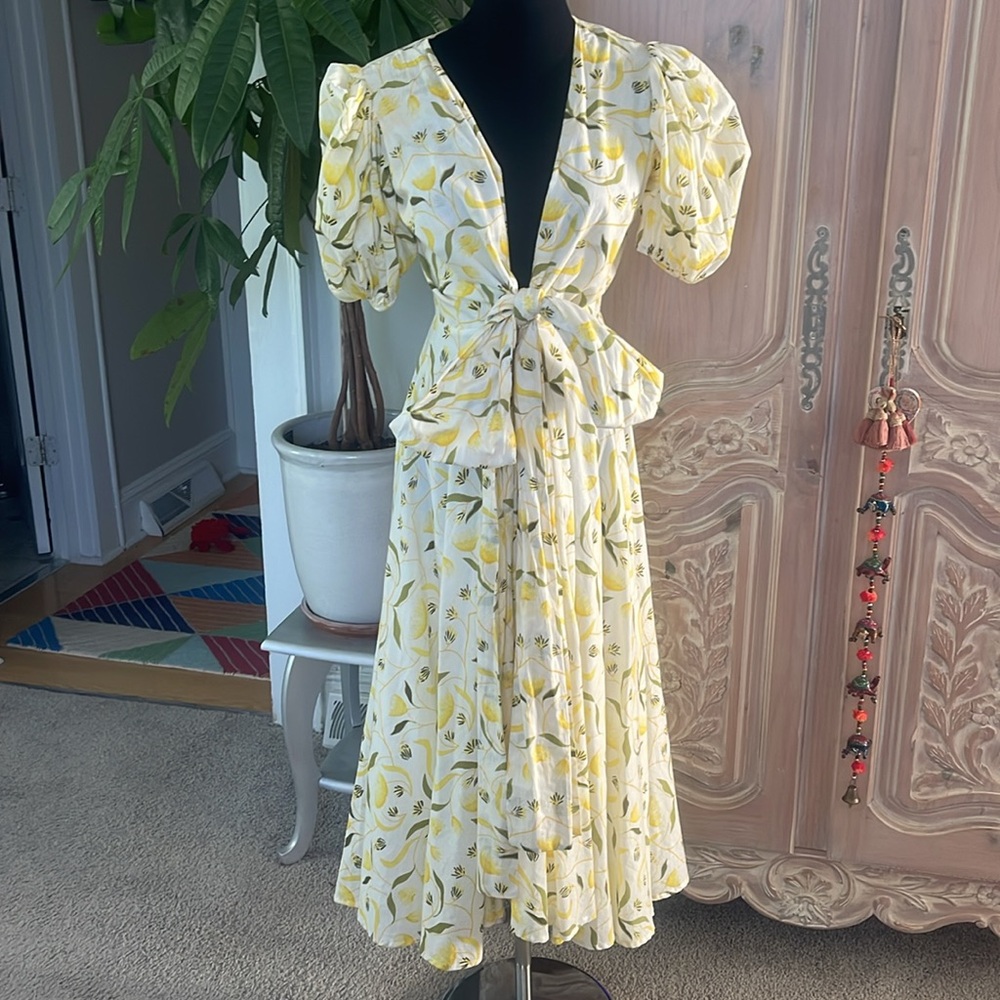 Monsoon and Beyond Lola Dress, Yellow Mangrove - Picture 4 of 12
